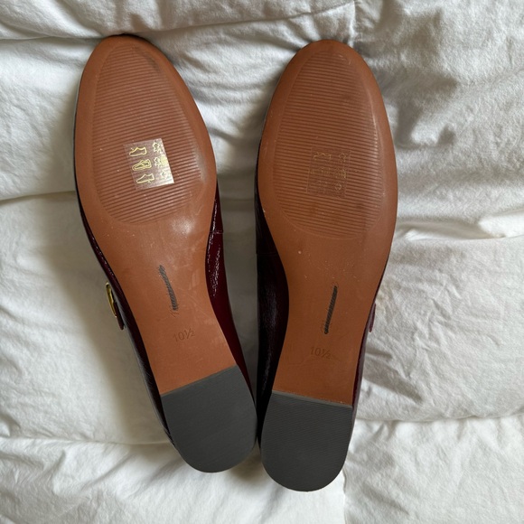 MADEWELL The Remy Crinkle Patent Leather Mary Jane Flats - Deep Plum Size 10.5 - Picture 7 of 9